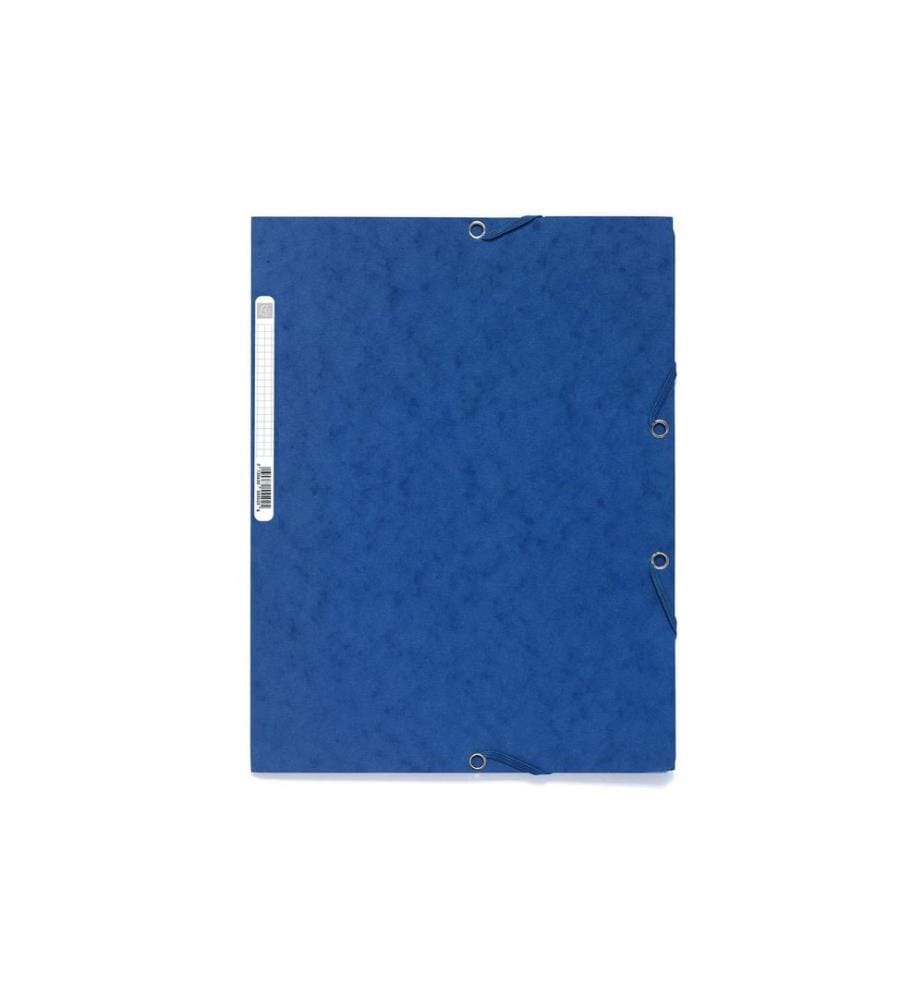 EXACOMPTA - Portfolio à ruban élastique A4 Bleu, 250 feuilles