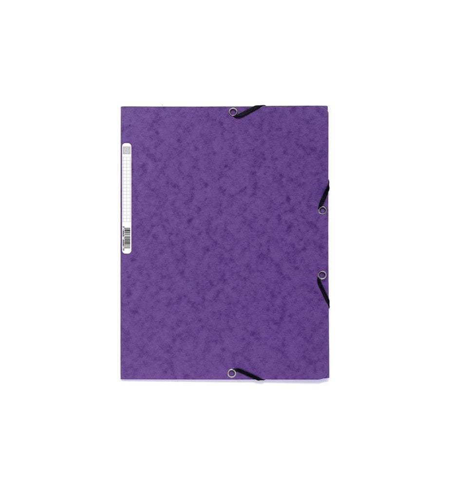 EXACOMPTA - Portfolio à ruban élastique A4 Violet, 250 feuilles
