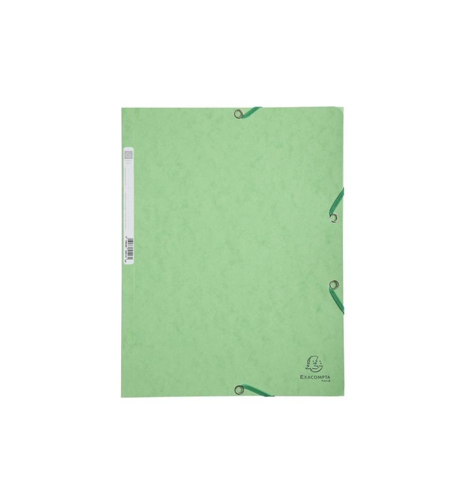 EXACOMPTA - Portfolio à ruban élastique A4 Vert clair, 250 feuilles