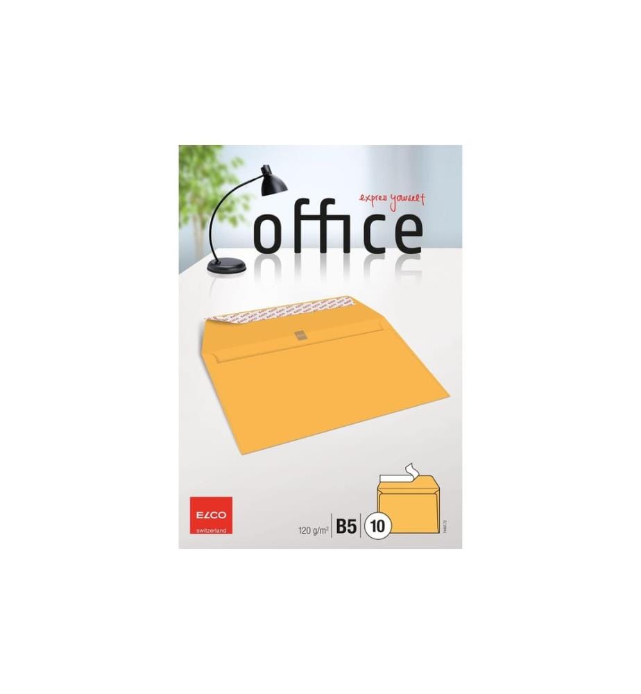 ELCO - Enveloppe B5, Pas de fenêtres, 10 Pièce/s