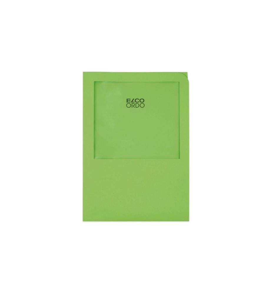 ELCO - Pochette transparente Ordo Transpor Vert100 pièces