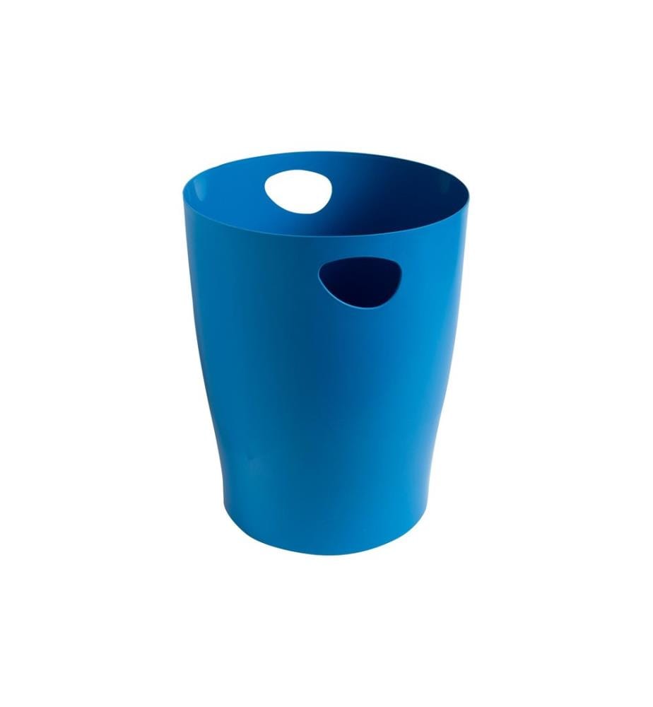 EXACOMPTA - Corbeille à papier Bee Blue Ecobin 15 l, Turquoise