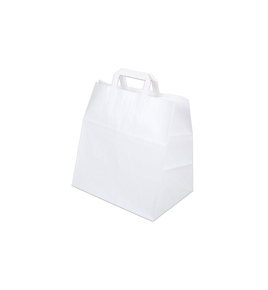ELCO - Sachet cadeau avec anse plate 32 x 22 x 30 cm 50 Pièce/s, Blanc
