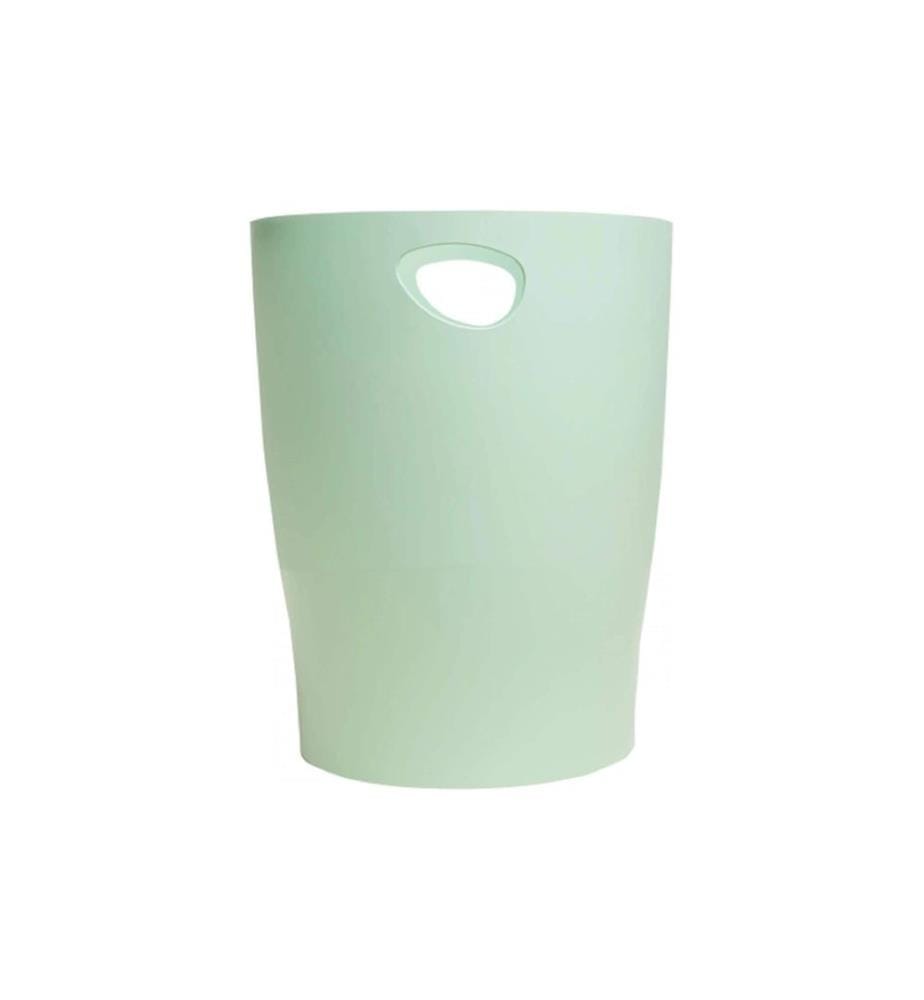 EXACOMPTA - Corbeille à papier Ecobin AutentiK, 15 l, vert sauge