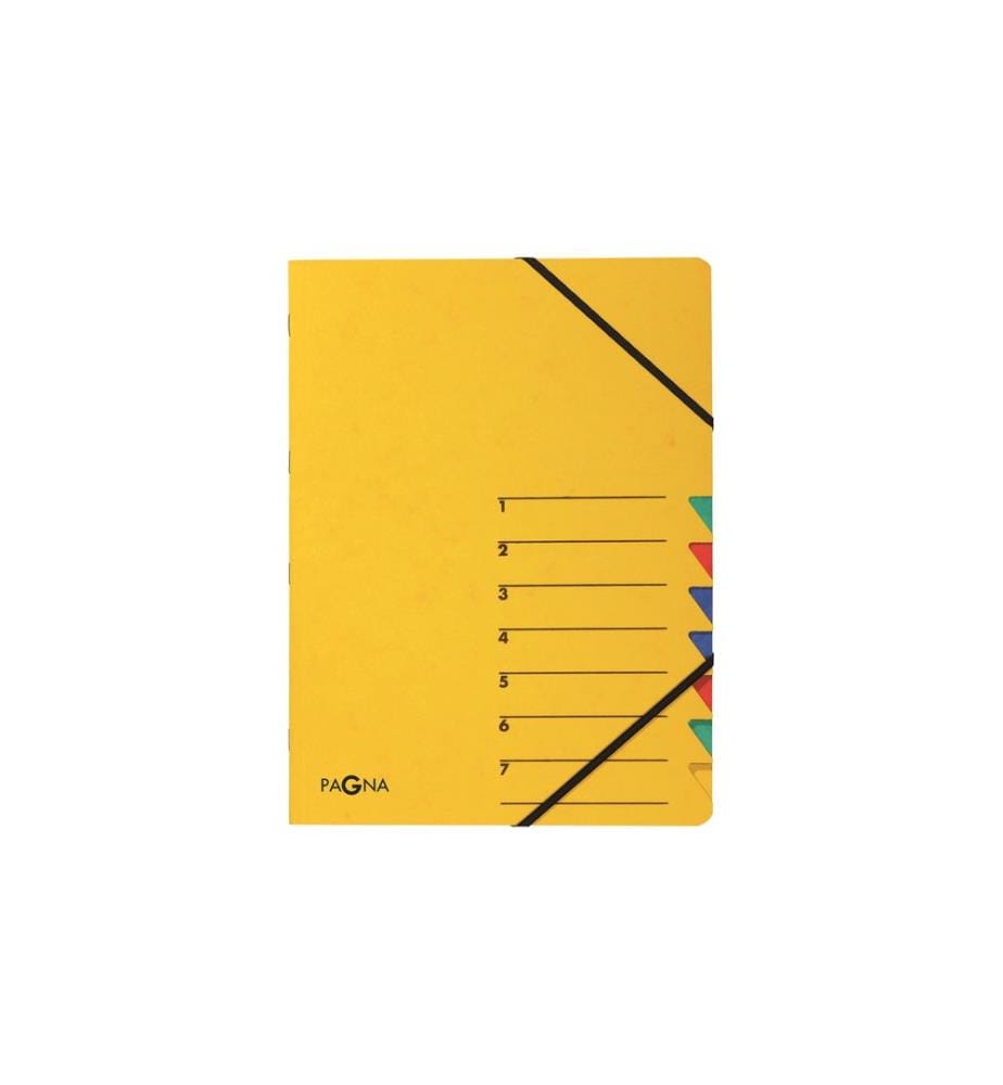 PAGNA - Classeur à compartiments Easy A4 Jaune