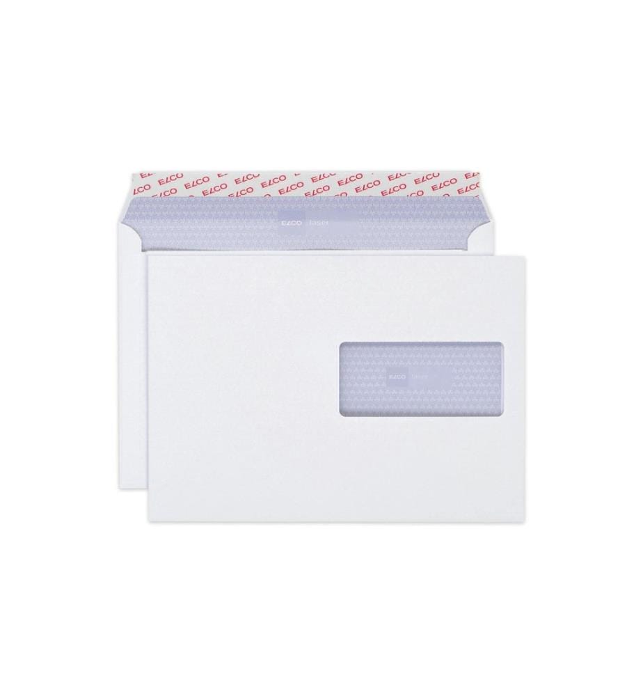 ELCO - Enveloppe Laser C5 avec fenêtre à droite, 500 pièces