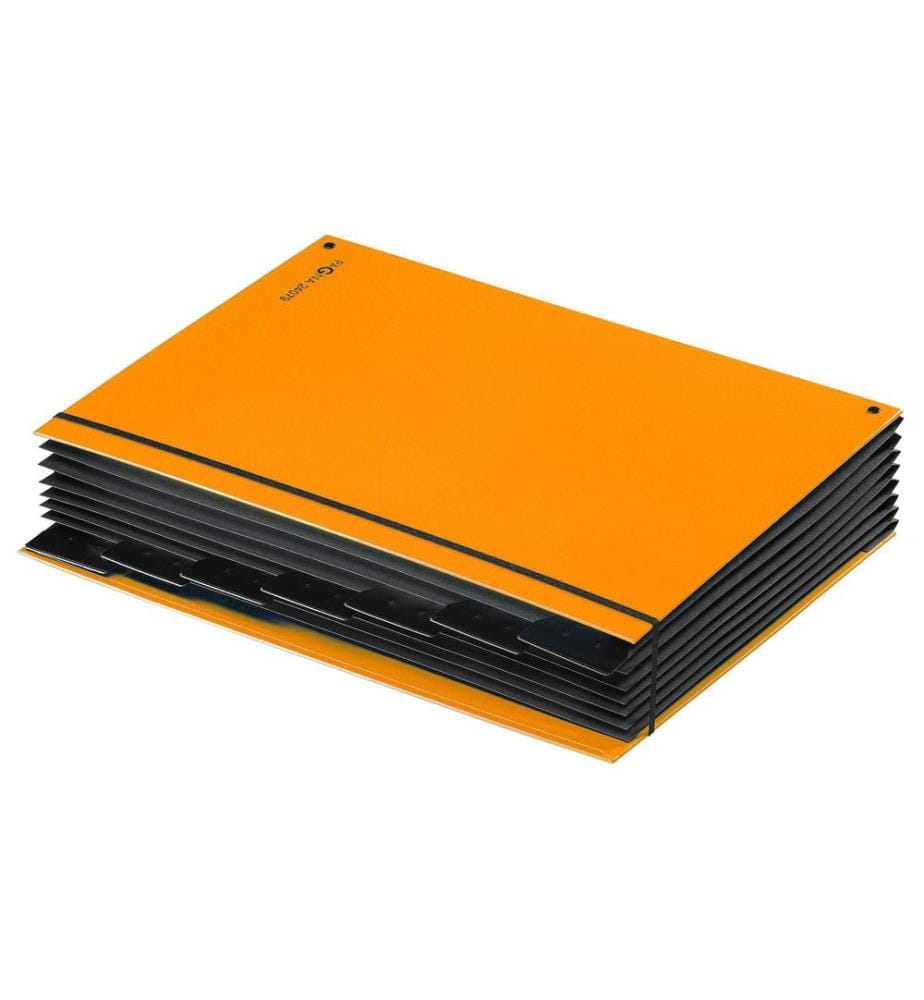 PAGNA - Classeur à compartiments A4 Trend Orange, 7 compartiments