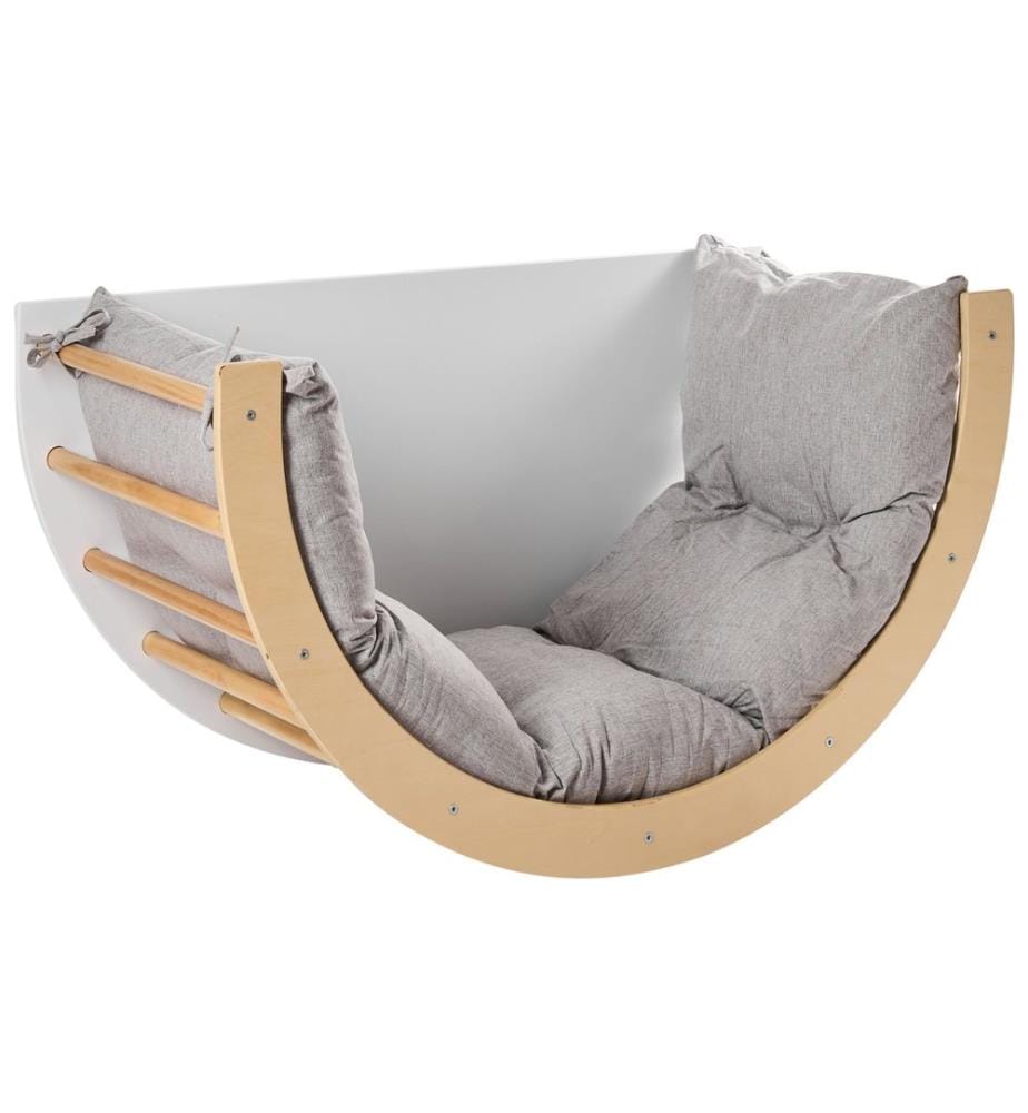 Arche d'escalade multifonctionnelle NIMBIN Bois de pin Marron clair Montessori