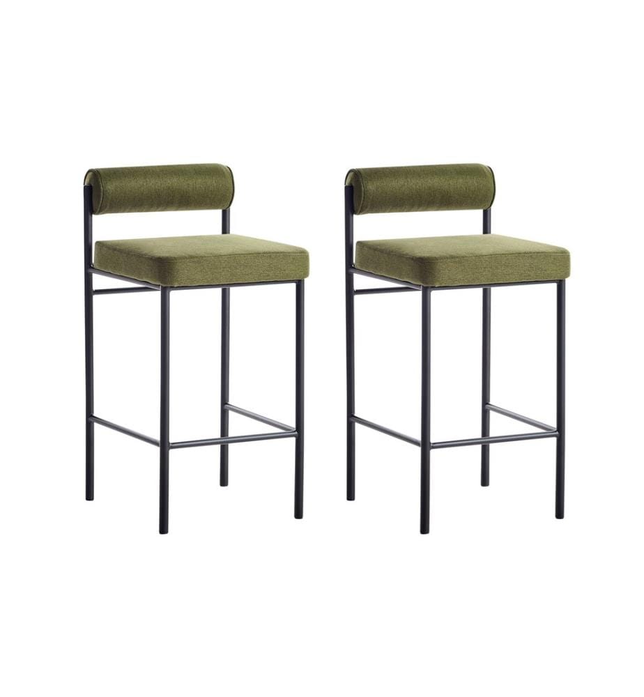 Lot de 2 chaises de bar AMAYA Vert