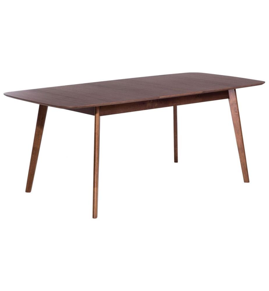 Table de salle à manger extensible MADOX Noyer foncé 150/190 cm 90 cm