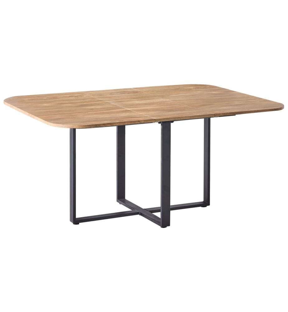 Table de salle à manger extensible COOPER Marron 120/160 cm 120 cm