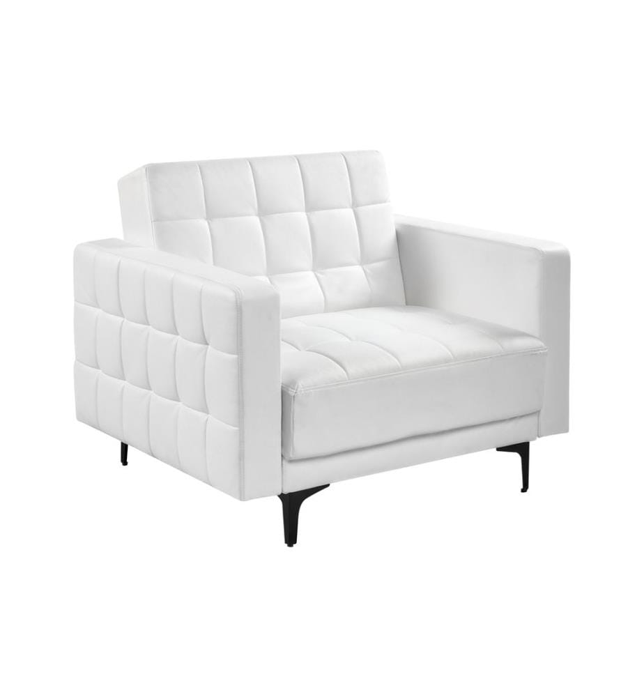 Fauteuil ABERDEEN Cuir PU Blanc