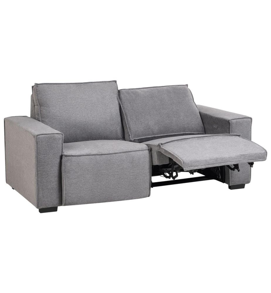Canapé relax électrique 2 places NUKARI Tissu Gris