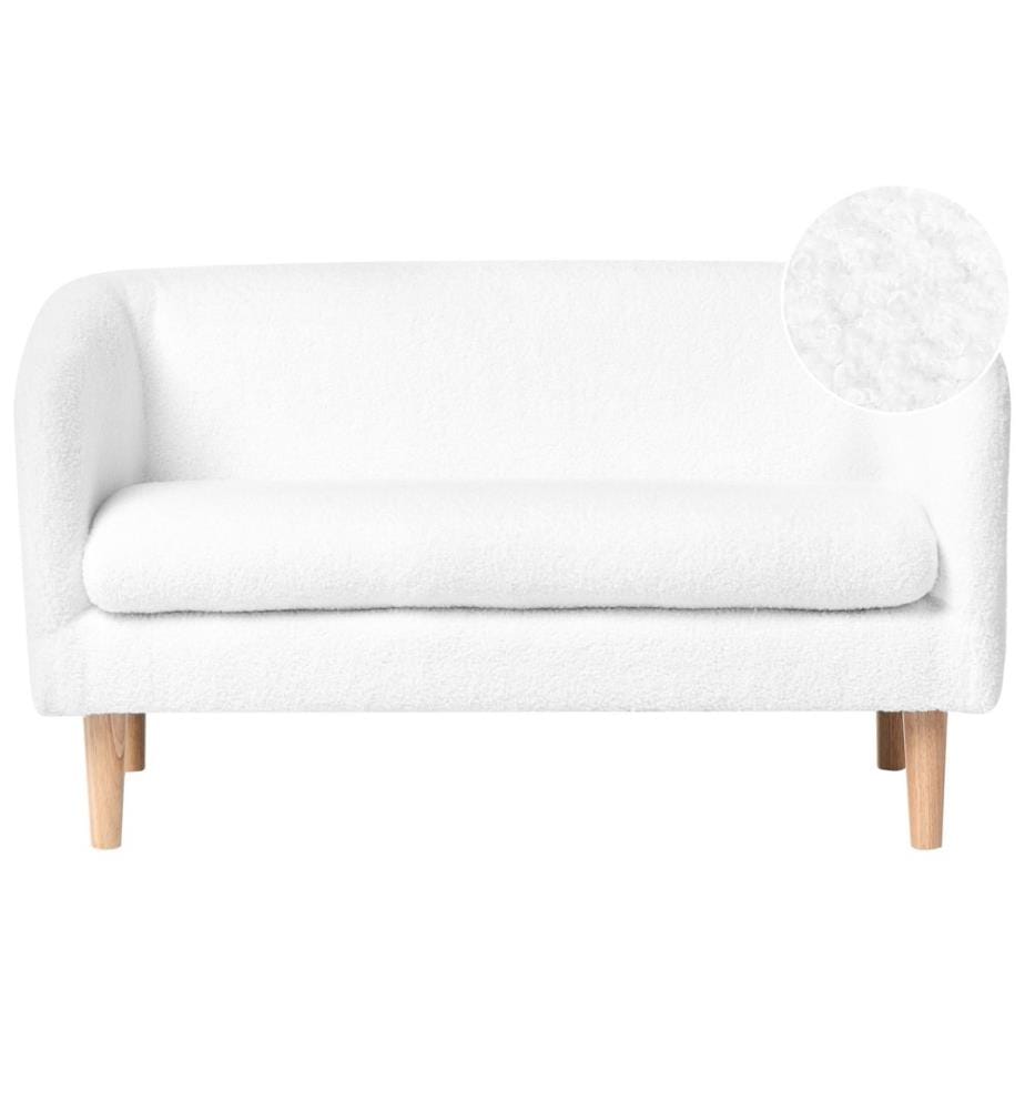 Canapé pour enfants DAGALI Bouclé Blanc