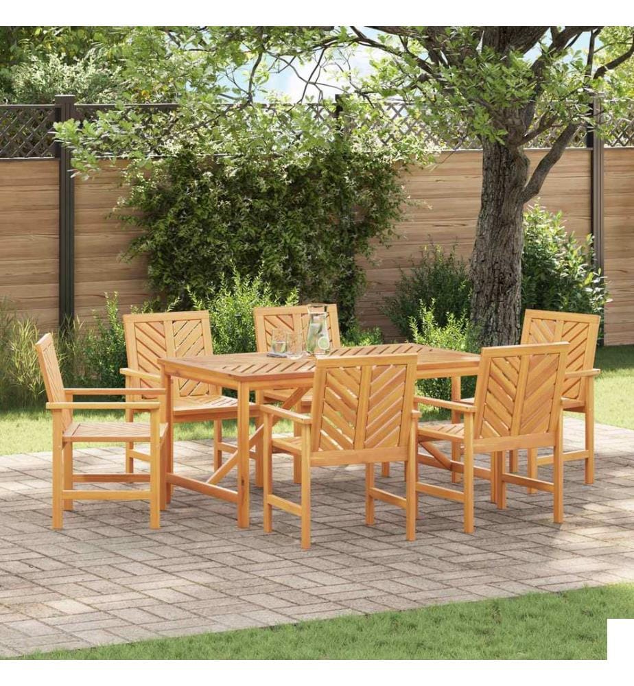 vidaXL Chaise de salle à manger 6 pcs Naturel 62,5 x 59 x 89 cm