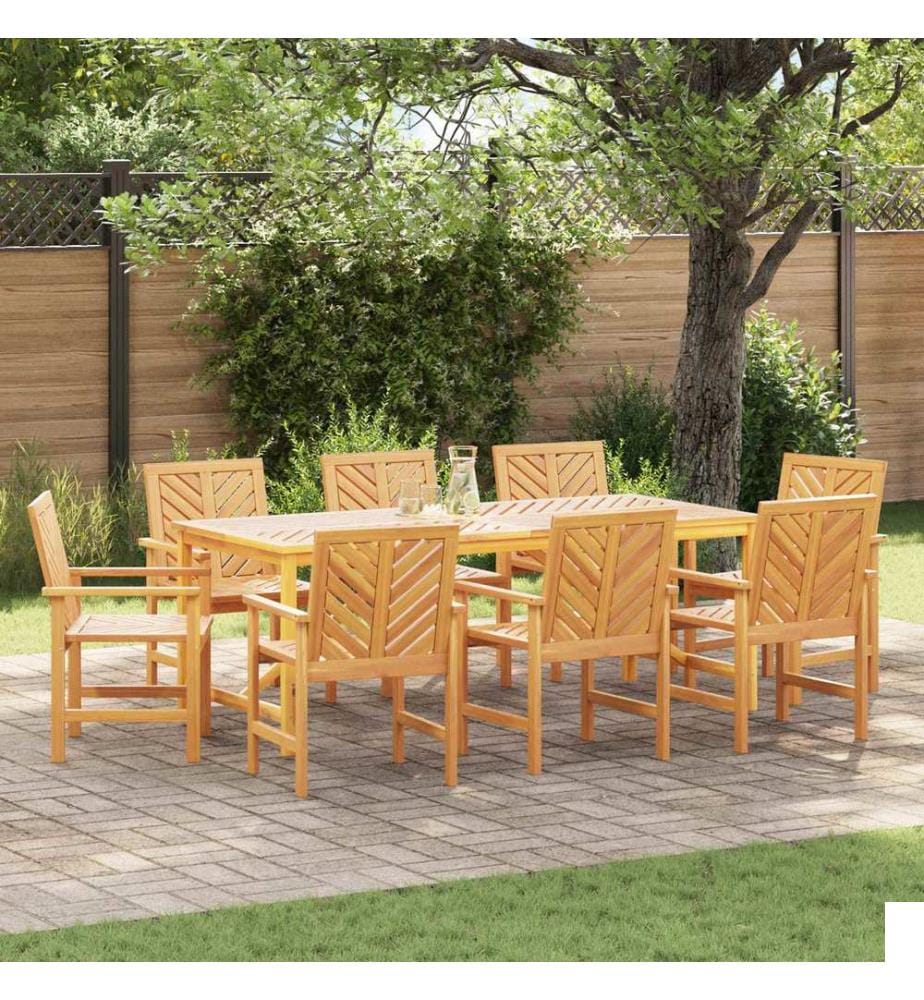 vidaXL Chaise de salle à manger 8 pcs Naturel 62,5 x 59 x 89 cm