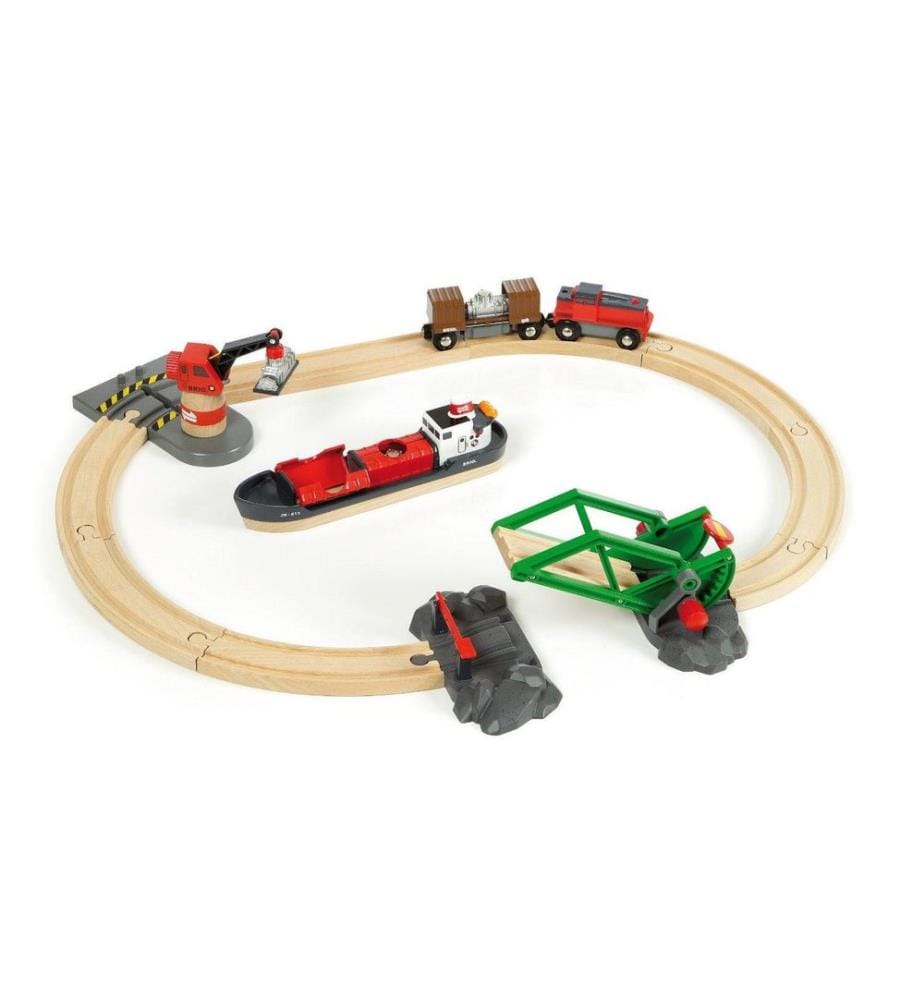 BRIO - Chemin de fer Ensemble de Port à Conteneurs