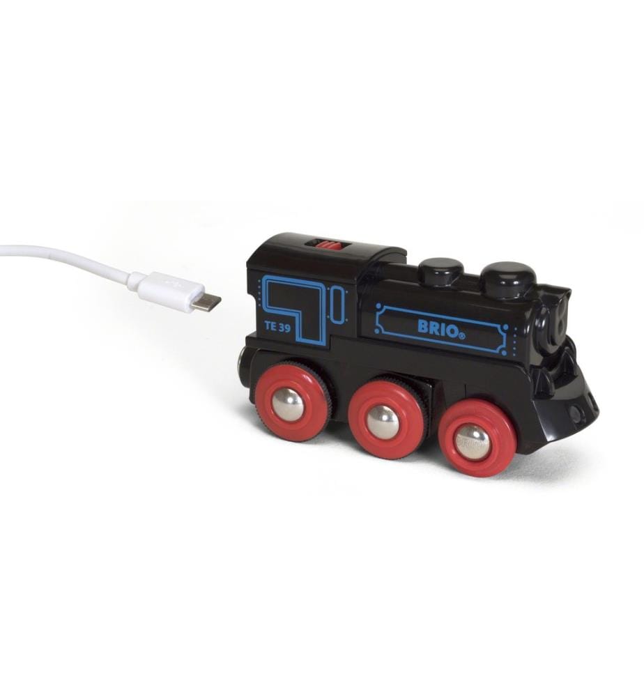 BRIO Train locomotive à batterie noire avec mini-USB