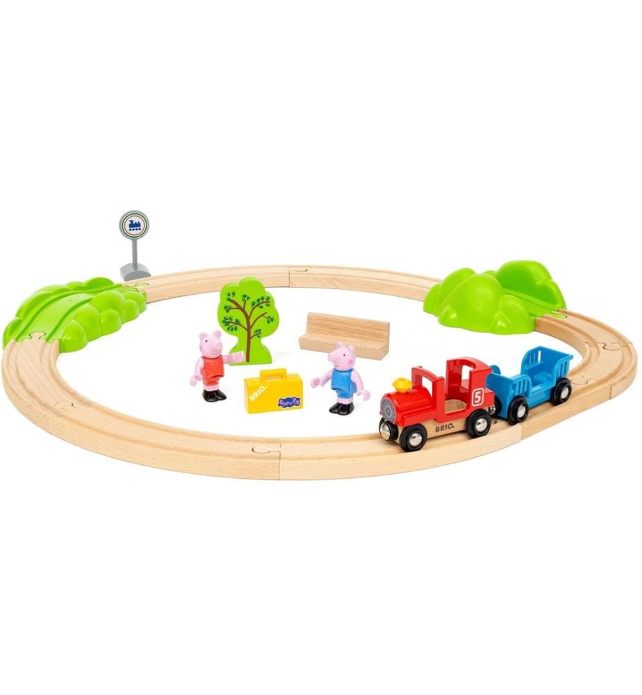 BRIO Wooden Toy Peppa Pig Train Set