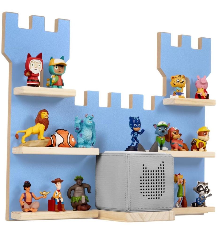 Étagère murale MyLittleStory Fortress pour jusqu'à 16 Tonies - bleu