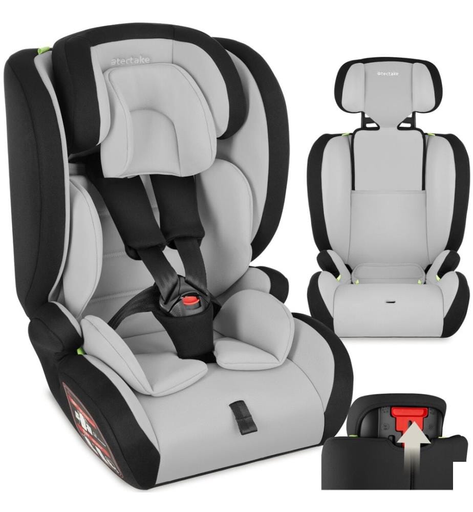 Siège auto SOPHIE avec harnais à 5 points homologué i-Size - gris clairnoir