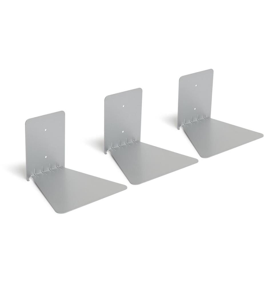 UMBRA - Étagère murale Conceal Lot de 3, argent