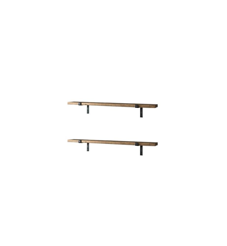 Woody Fashion - Étagère murale LAM006 2 pièces, 60 x 16 x 14 cm, Noix
