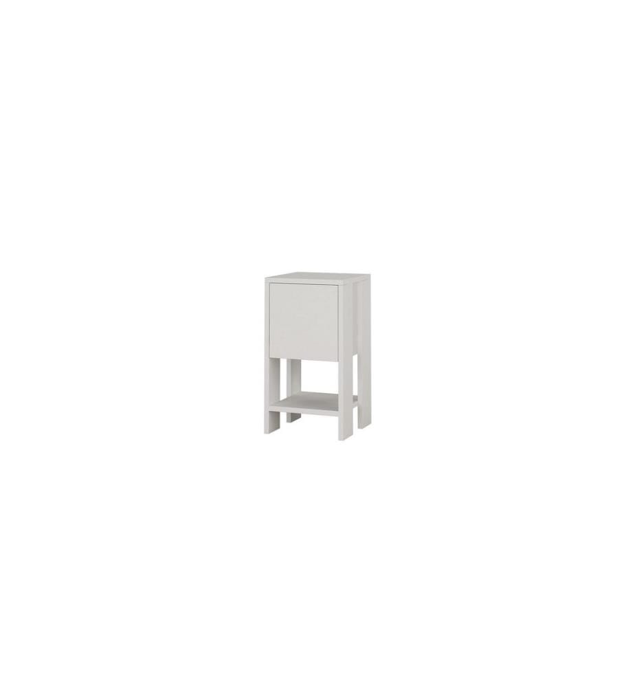 Woody Fashion - Table de nuit Ema 30 x 55 x 30 cm, Blanc