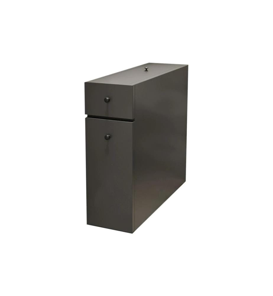 Woody Fashion - Étagère de salle de bain Calencia 19 x 55 x 60 cm, Anthracite