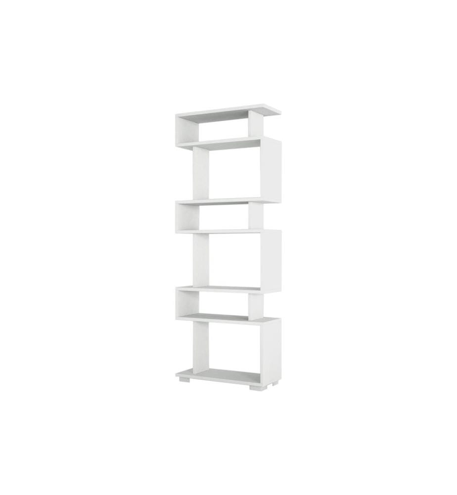 Woody Fashion - Étagère Blok 60 x 165 x 19,5 cm, Blanc