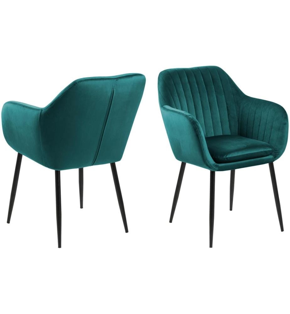 AC Design - Chaise Emilia Vert émeraude