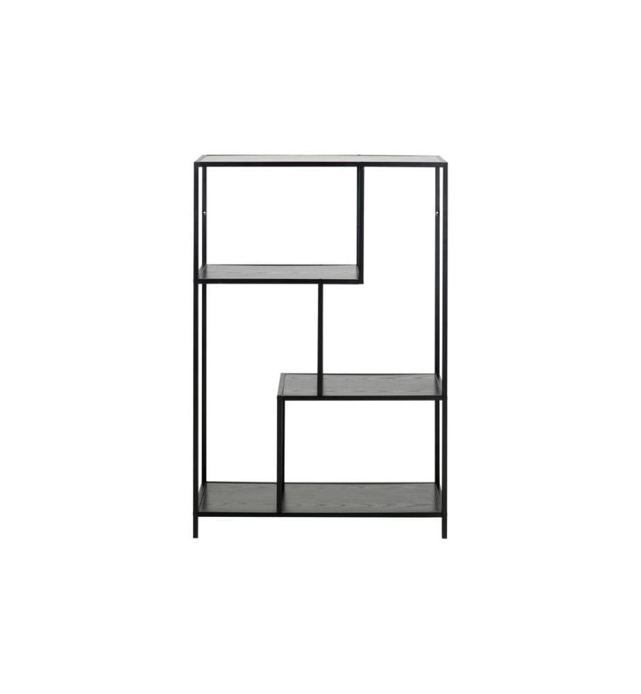 AC Design - Étagère Seaford 77 x 35 x 114 cm, Noir