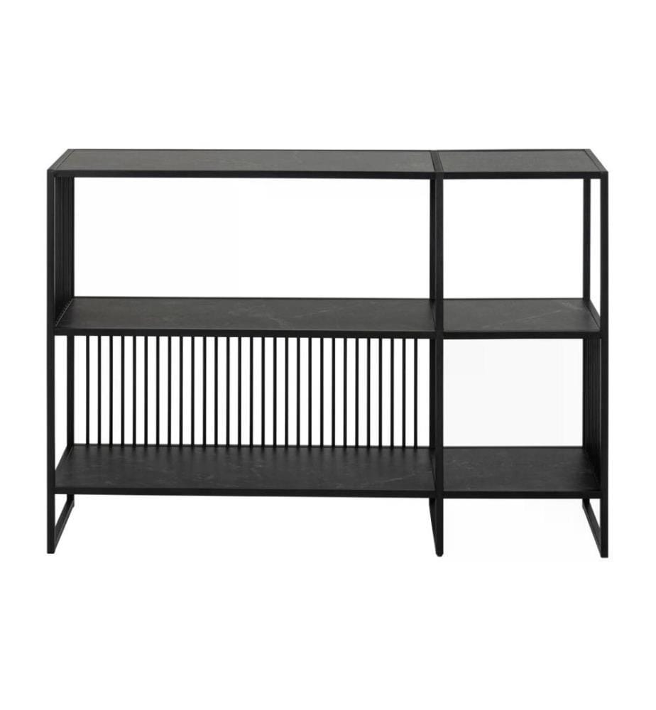 AC Design - Étagère Strington 120 x 35 x 83 cm, Noir