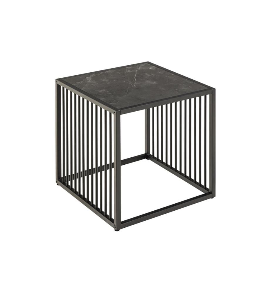 AC Design - Table d'appoint Strington 40 x 40 x 42 cm, Noir