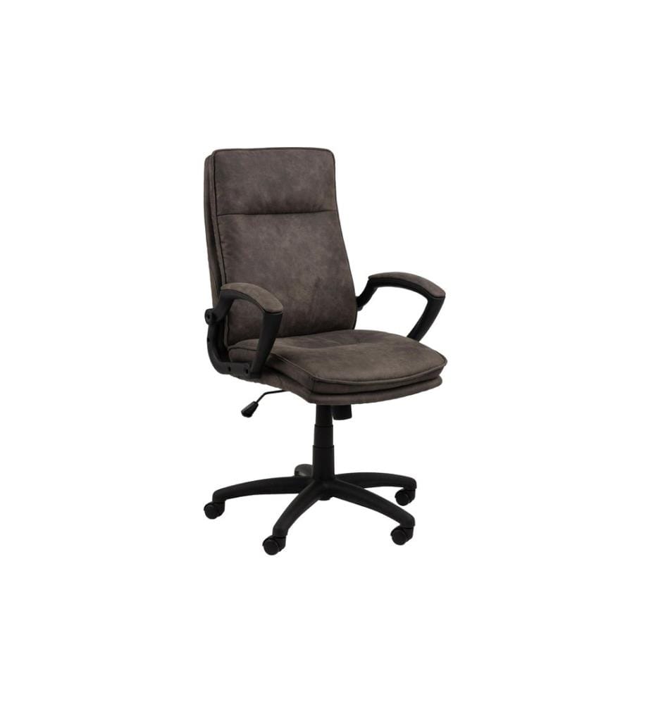 AC Design - Chaise de bureau Brad, avec accoudoirs et roulettes à frein, anthracite