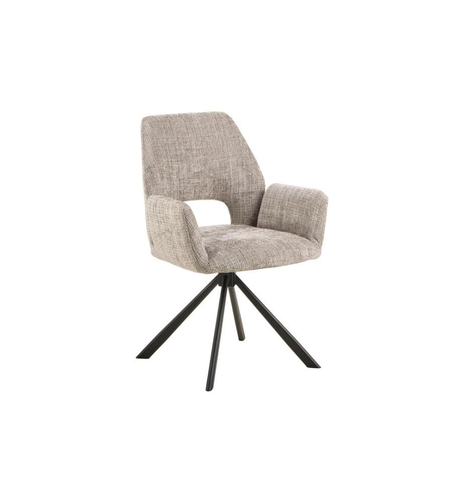 AC Design - Chaise Graham 2 pièces, Beige/Gris