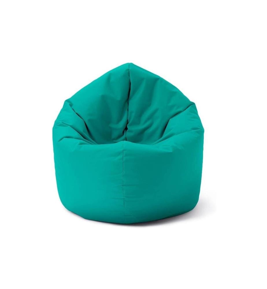 Lumaland - Pouf rond 2 en 1, 300 l Polyester (PES), Bleu/Turquoise