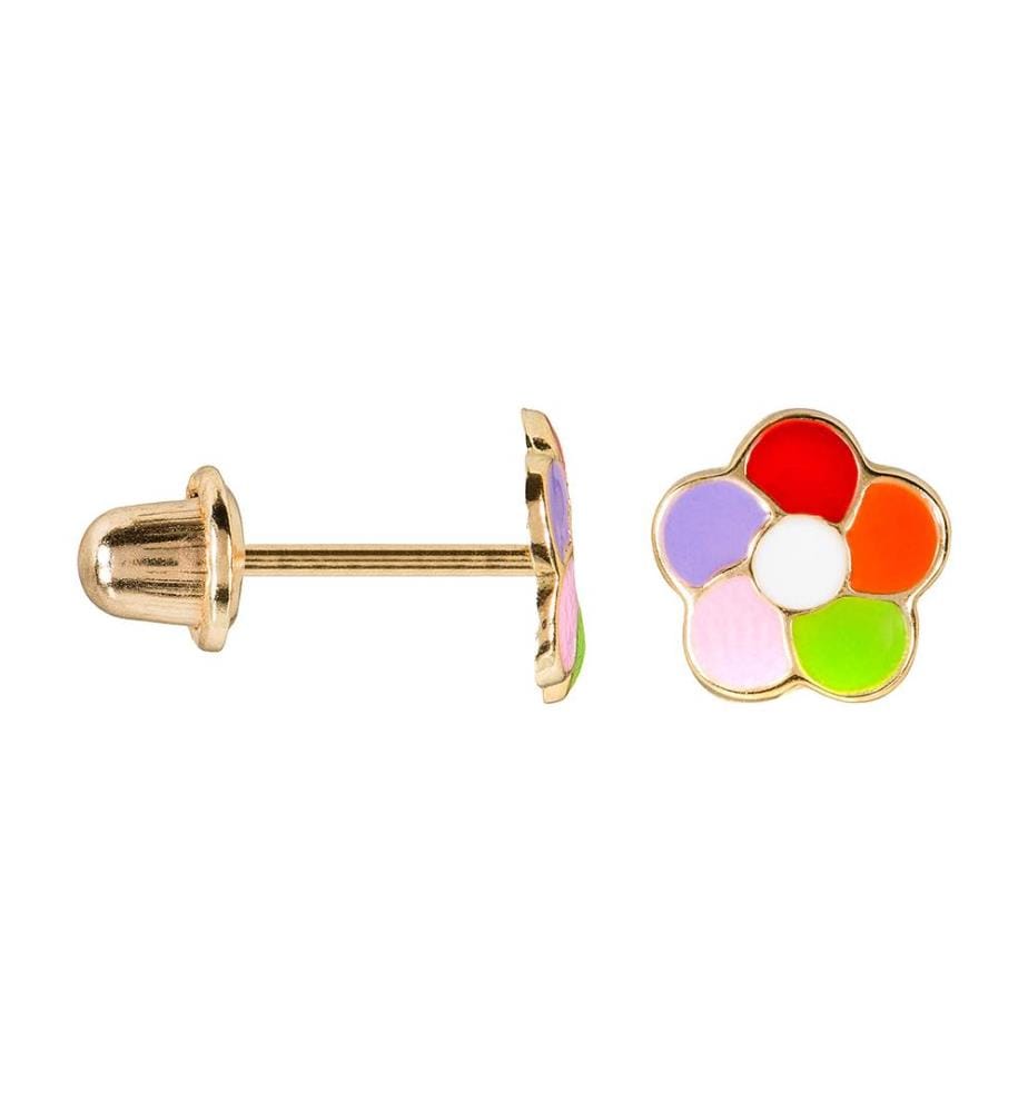 Boucles d'Oreilles Marguerite - Multicolore