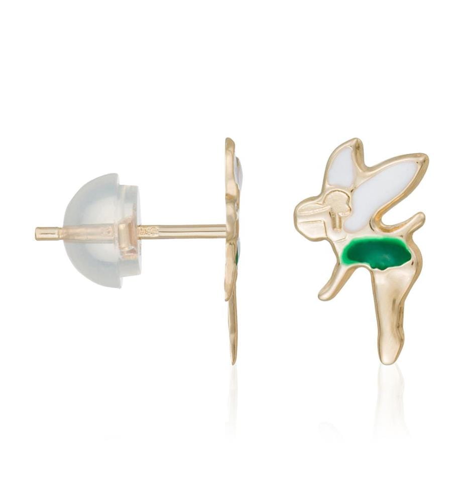 Boucles d'Oreilles Fée clochette - Or Jaune 375/1000