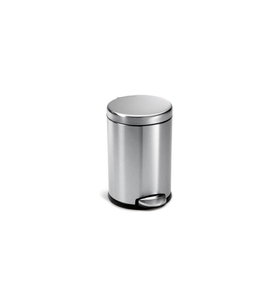 SIMPLEHUMAN - Poubelle à pédale 4,5 l, argent mat