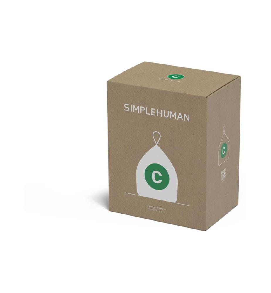 SIMPLEHUMAN - Sacs poubelle Code C, 10 l, 100 pièces