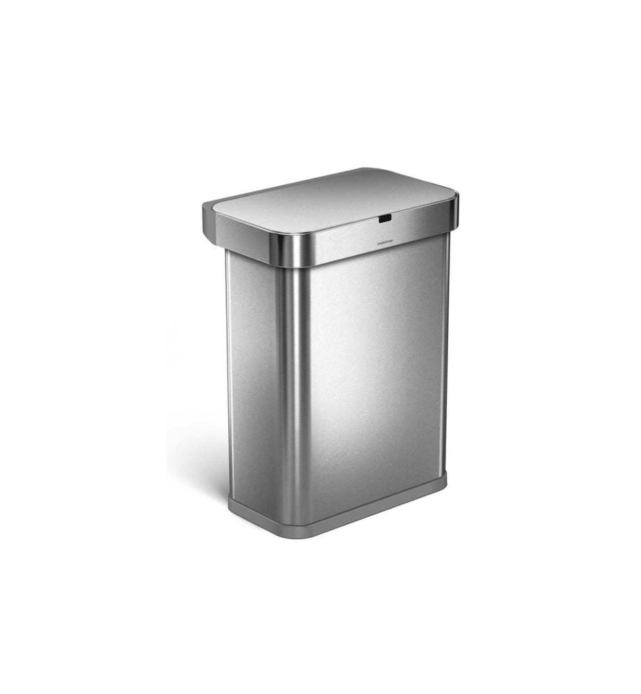 Simplehuman Poubelle à capteur 58 l, Argent