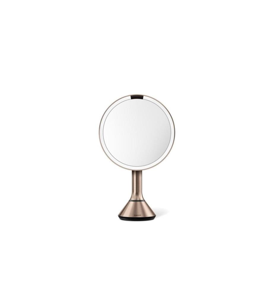 Simplehuman Miroir cosmétique avec contrôle tactile sensoriel Or rose