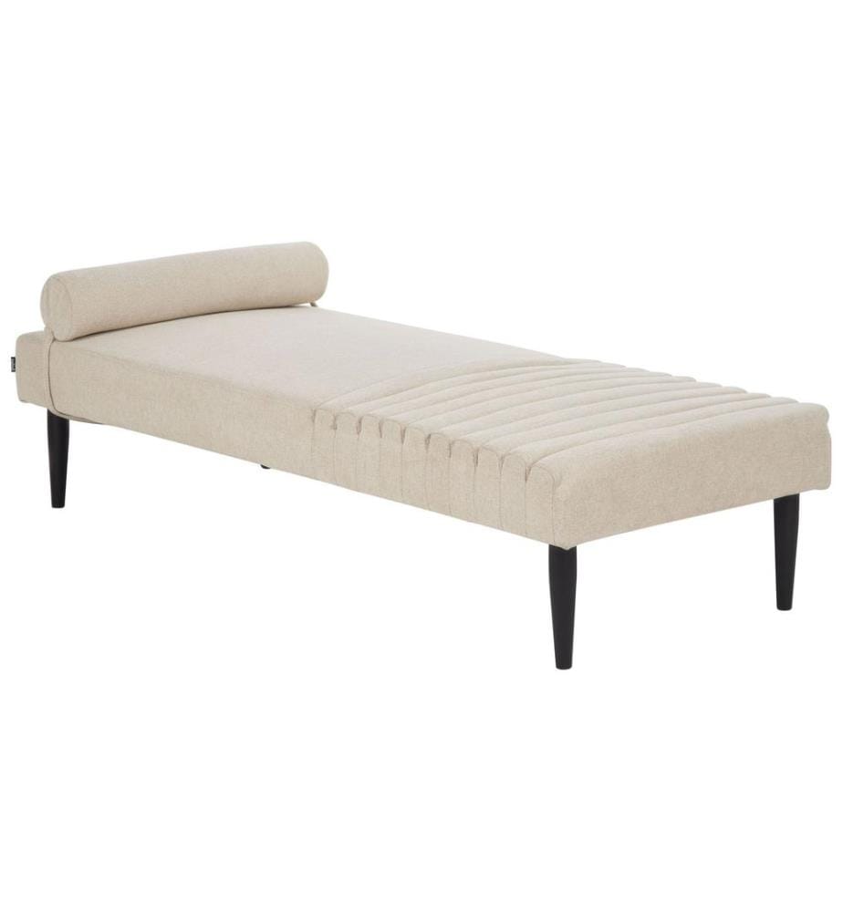 Chaise longue MAURIAC Tissu Beige