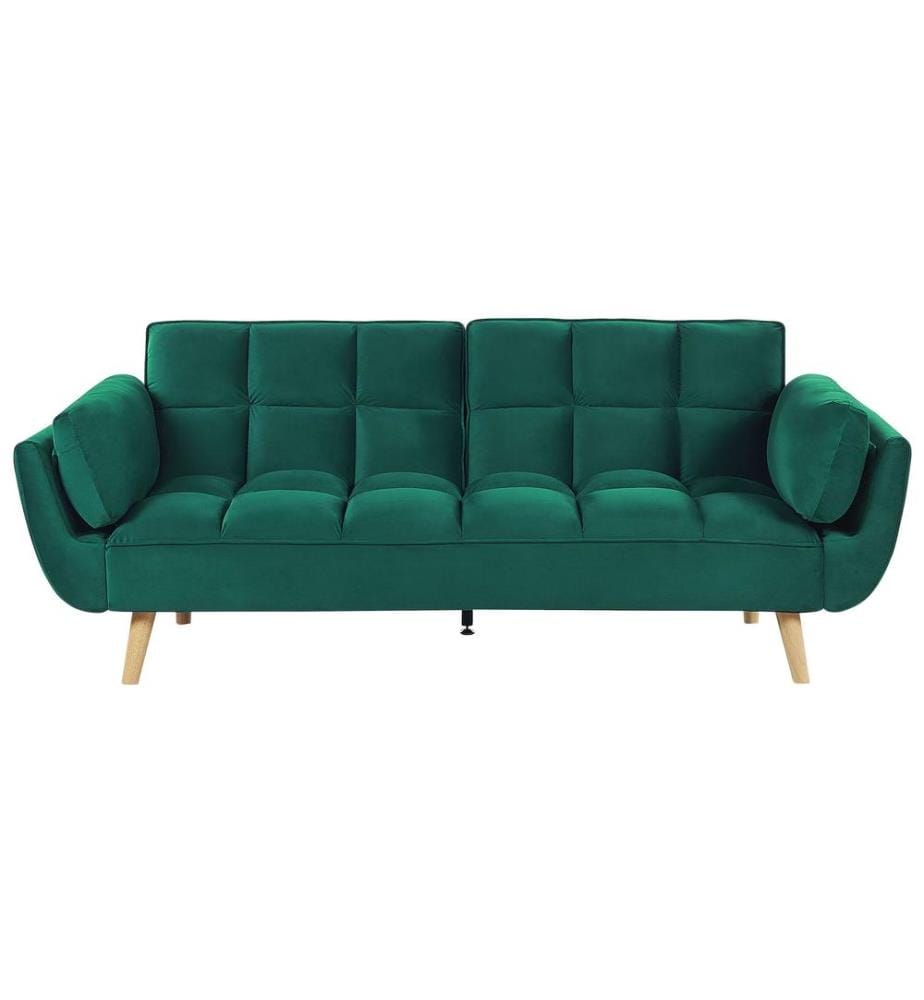 Canapé-lit 3 places ASBY Velours Vert