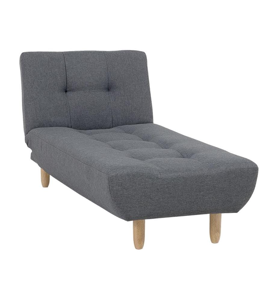 Chaise longue ALSTEN Tissu Gris foncé