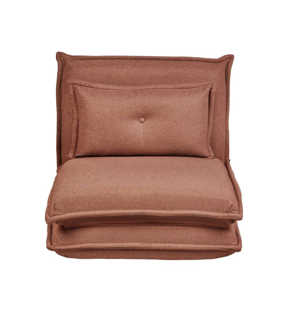 Fauteuil convertible DELLEN Tissu Marron