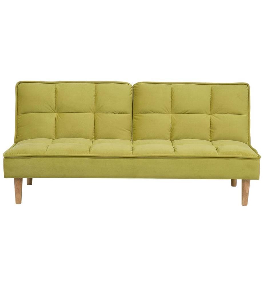 Canapé-lit 3 places SILJAN Tissu Vert olive