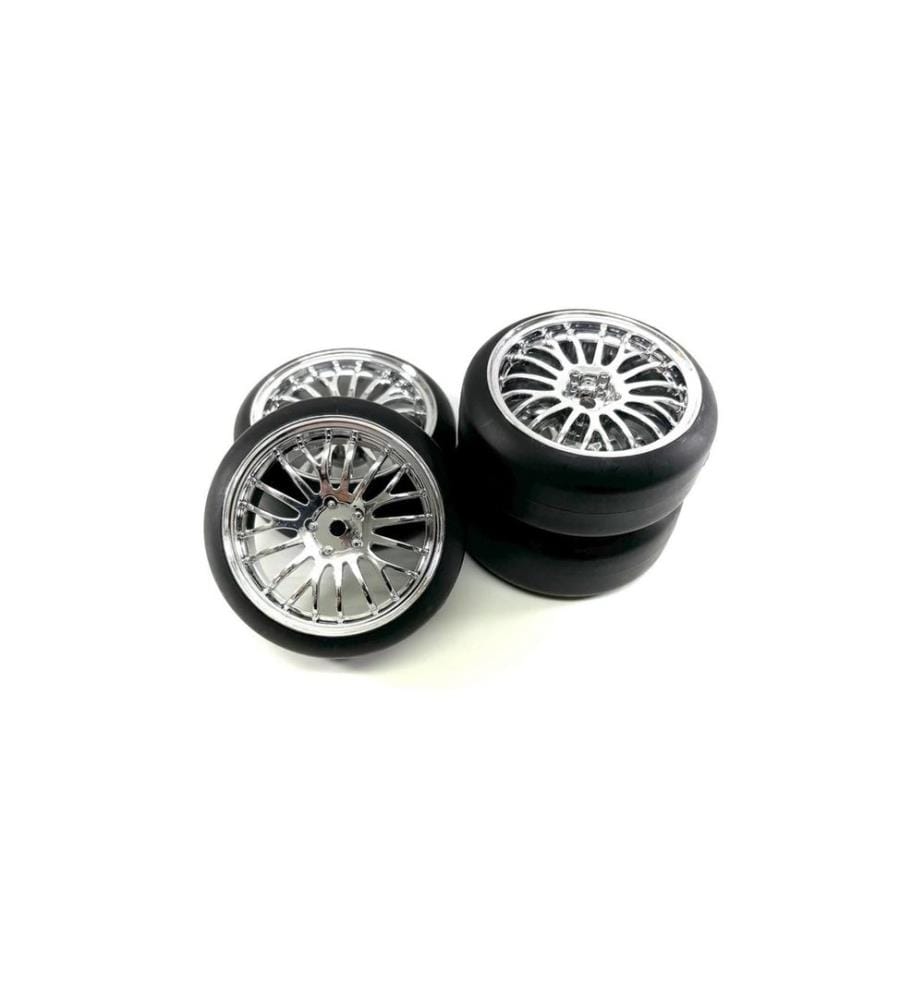 Absima Set de roues 1:10 Drift LP The Pimp Chrome (4)
