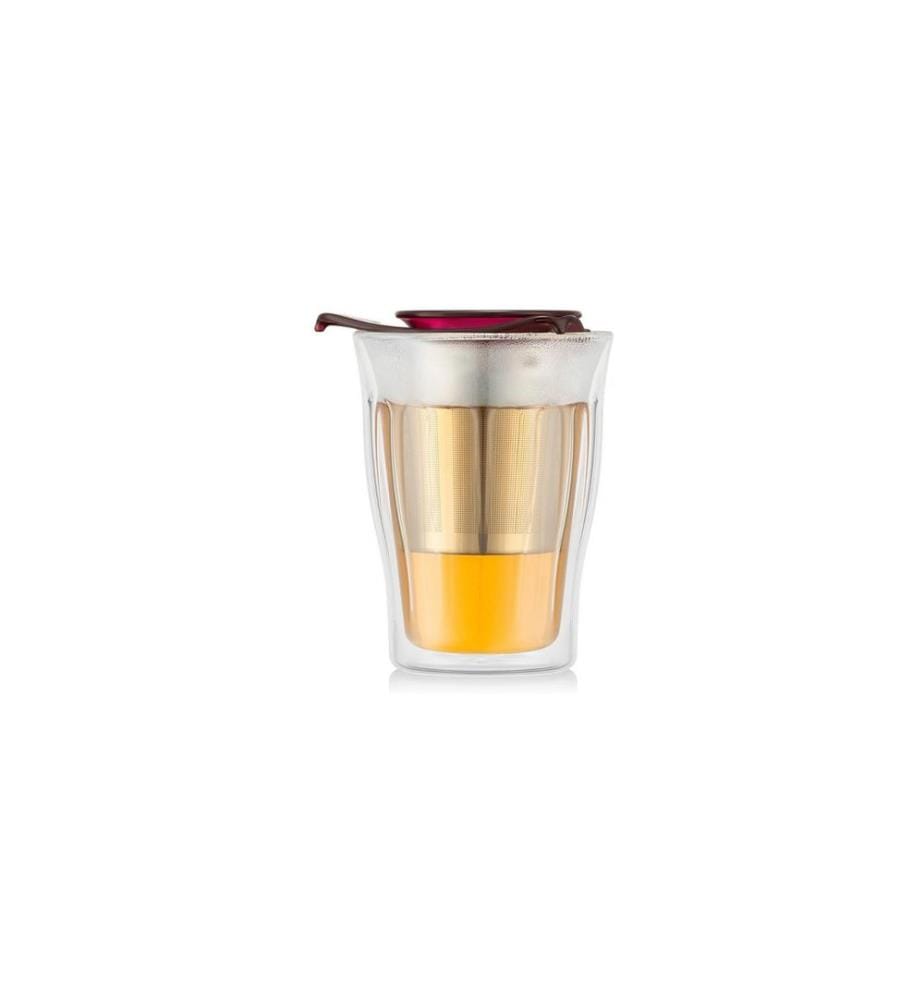 BODUM - Copenhagen Set Verre à double paroi 350 ml, Canneberge